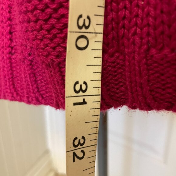 VTG FUSHIA PINK RAMIE AND COTTON LONG SWEATER SIZE M BY CASUAL CORNER - Picture 6 of 9